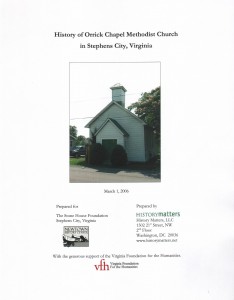 Orrick Chapel Report