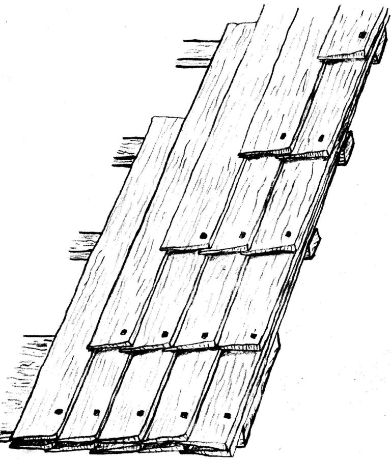 Long Biaxially Tapered SideLap Shingles Newtown History Center